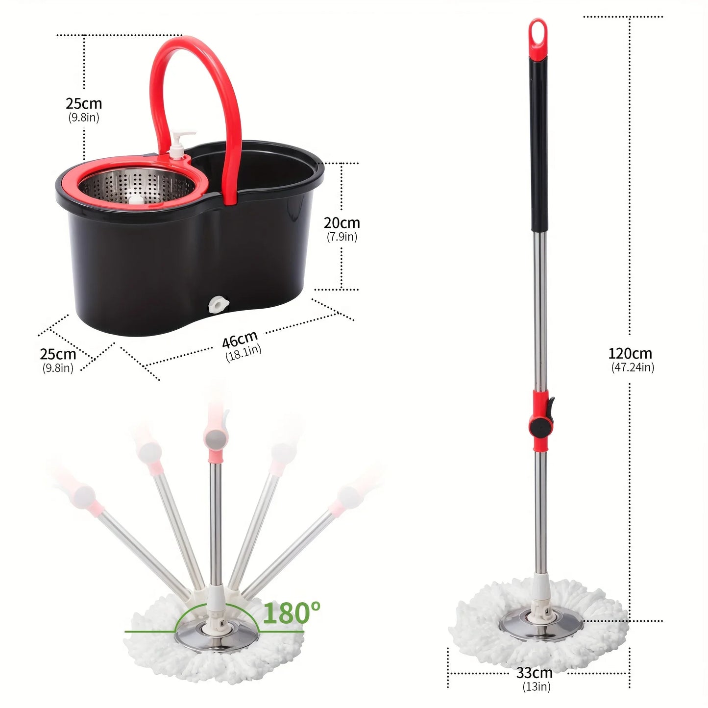 ParaUmyje™ Spin Mop Pro 360°